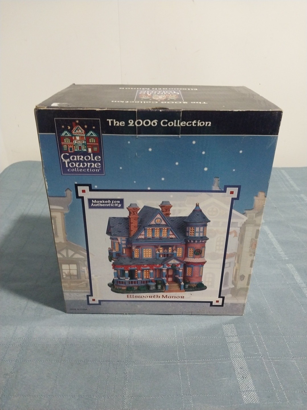 Lemax Carole Towne Collection 2006 ELLSWORTH MANOR Porcelain Lighted Building Lemax Carole Towne Collection 2006 ELLSWORTH MANOR Porcelain Lighted Building