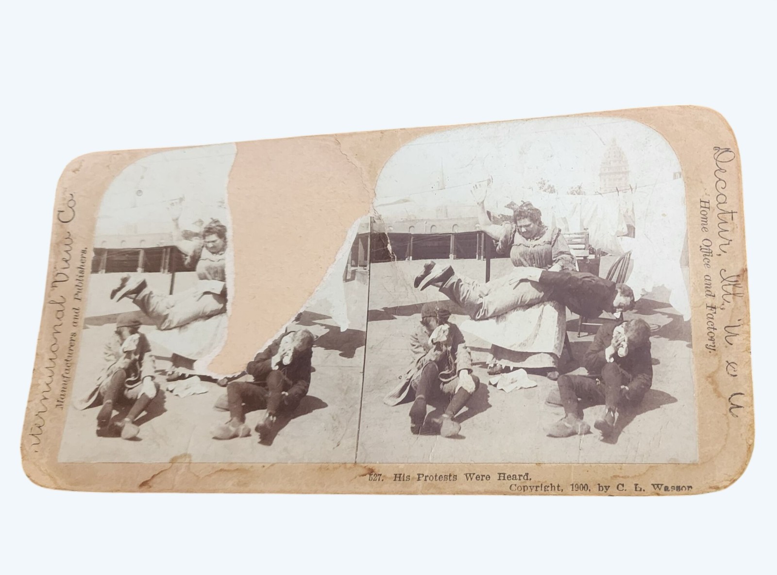 Antique 1900 C.L. Wasson Stereoview 