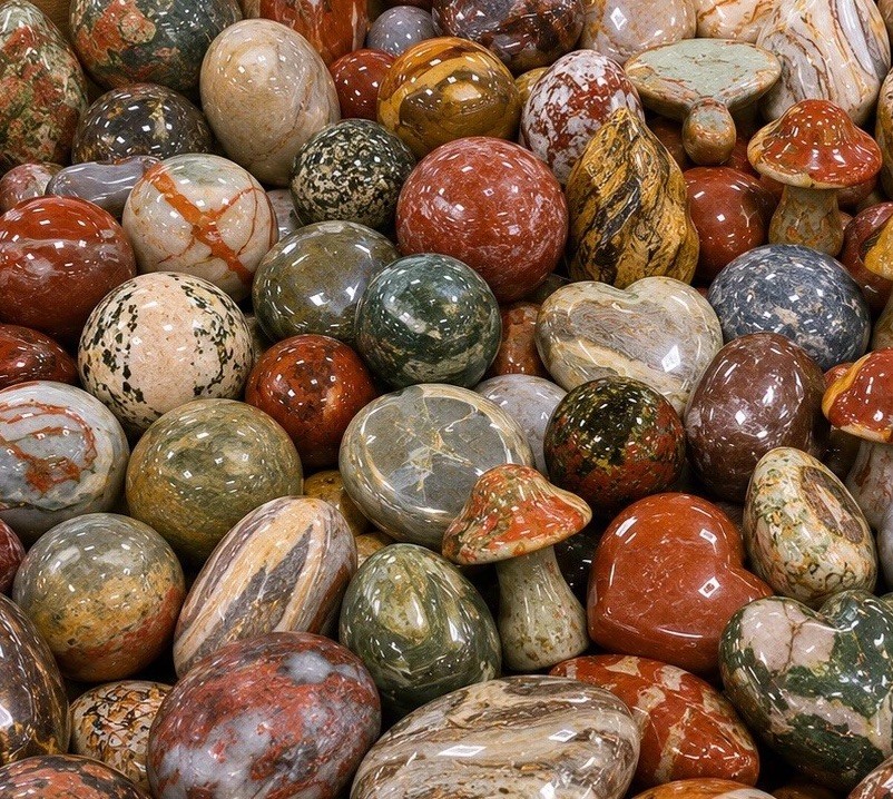 10 lb Jasper Crystals Wholesale Bulk Lot Polished Stones Random Assortment