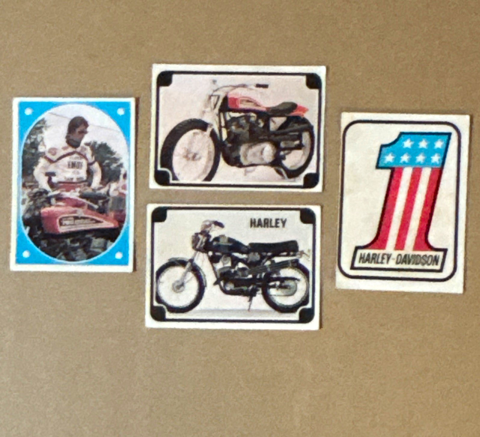 Vintage 1972 Donruss Super Cycles sticker cards Lot Of 5 Vintage 1972 Donruss Super Cycles sticker cards Lot Of 5