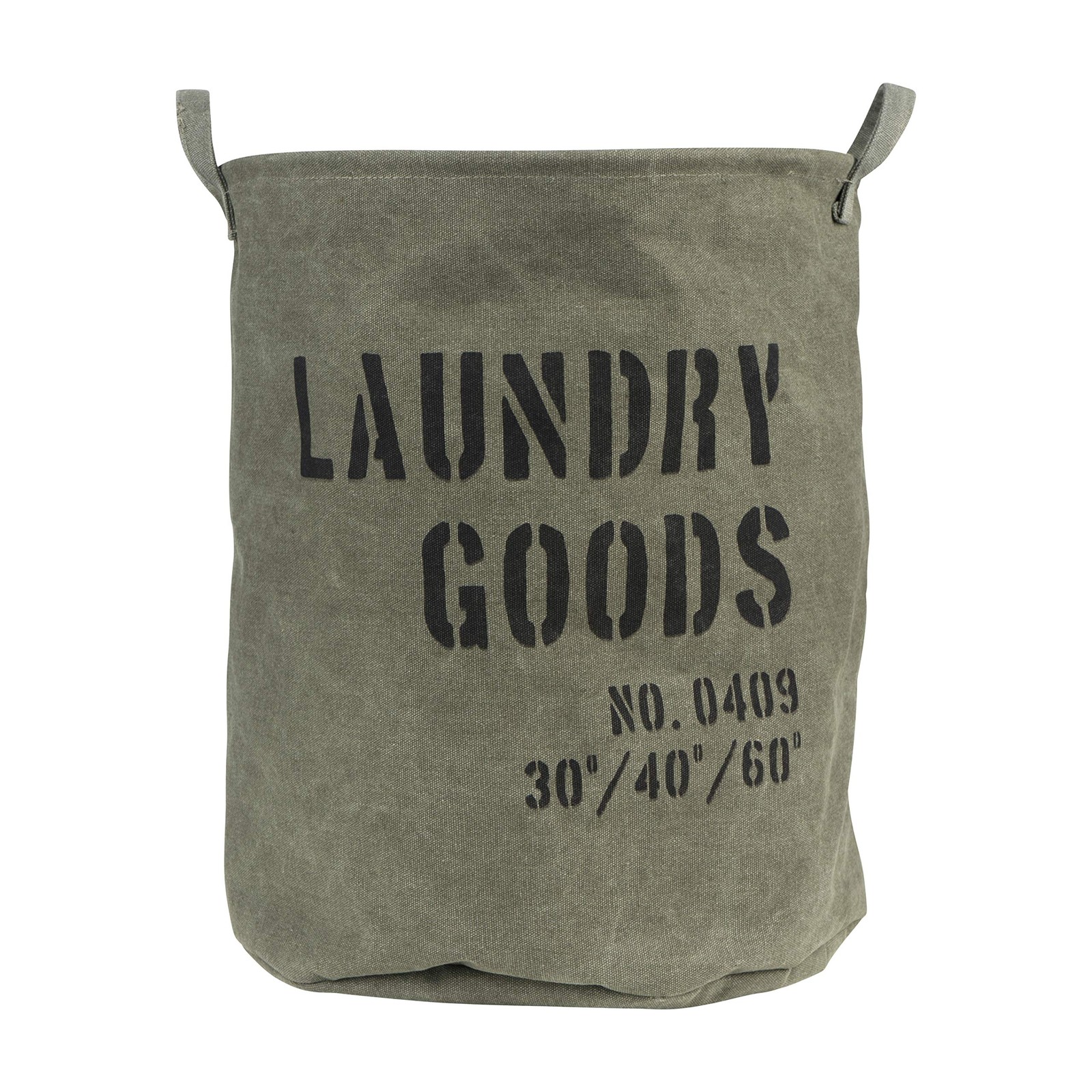 Danya B. LY952 Collapsible Fabric Laundry Basket Foldable Canvas Clothes Khaki