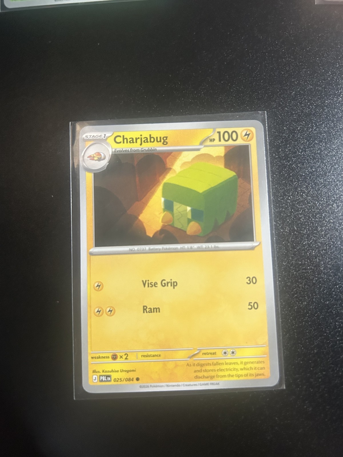 2023 POKEMON SCARLET AND VIOLET PALDEA EVOLVED #25 CHARJABUG HOLO /084 2023 POKEMON SCARLET AND VIOLET PALDEA EVOLVED #25 CHARJABUG HOLO /084