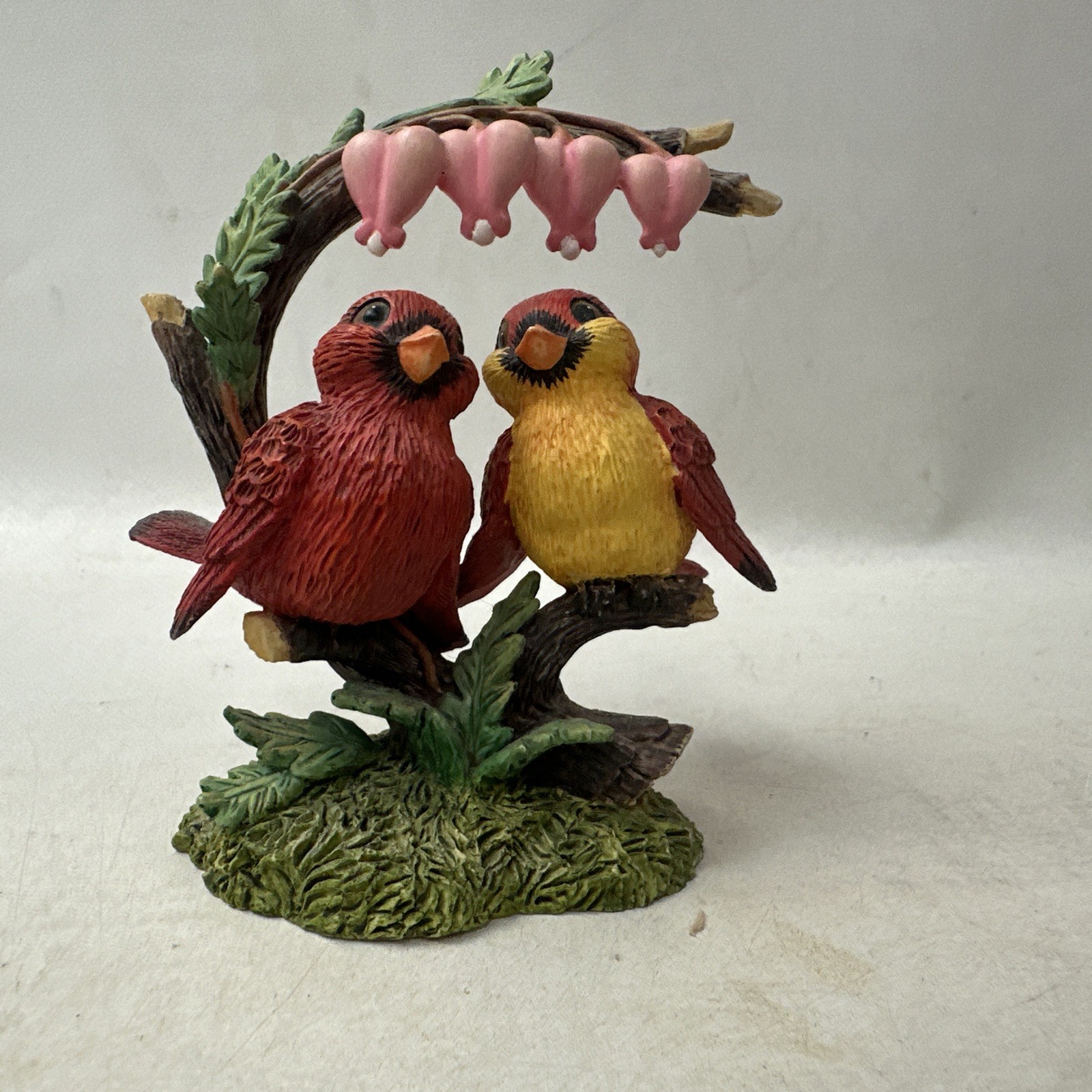 Hamilton Collection Red Birds Ceramic Figurine Courting Cardinals Vintage Decor Hamilton Collection Red Birds Ceramic Figurine Courting Cardinals Vintage Decor