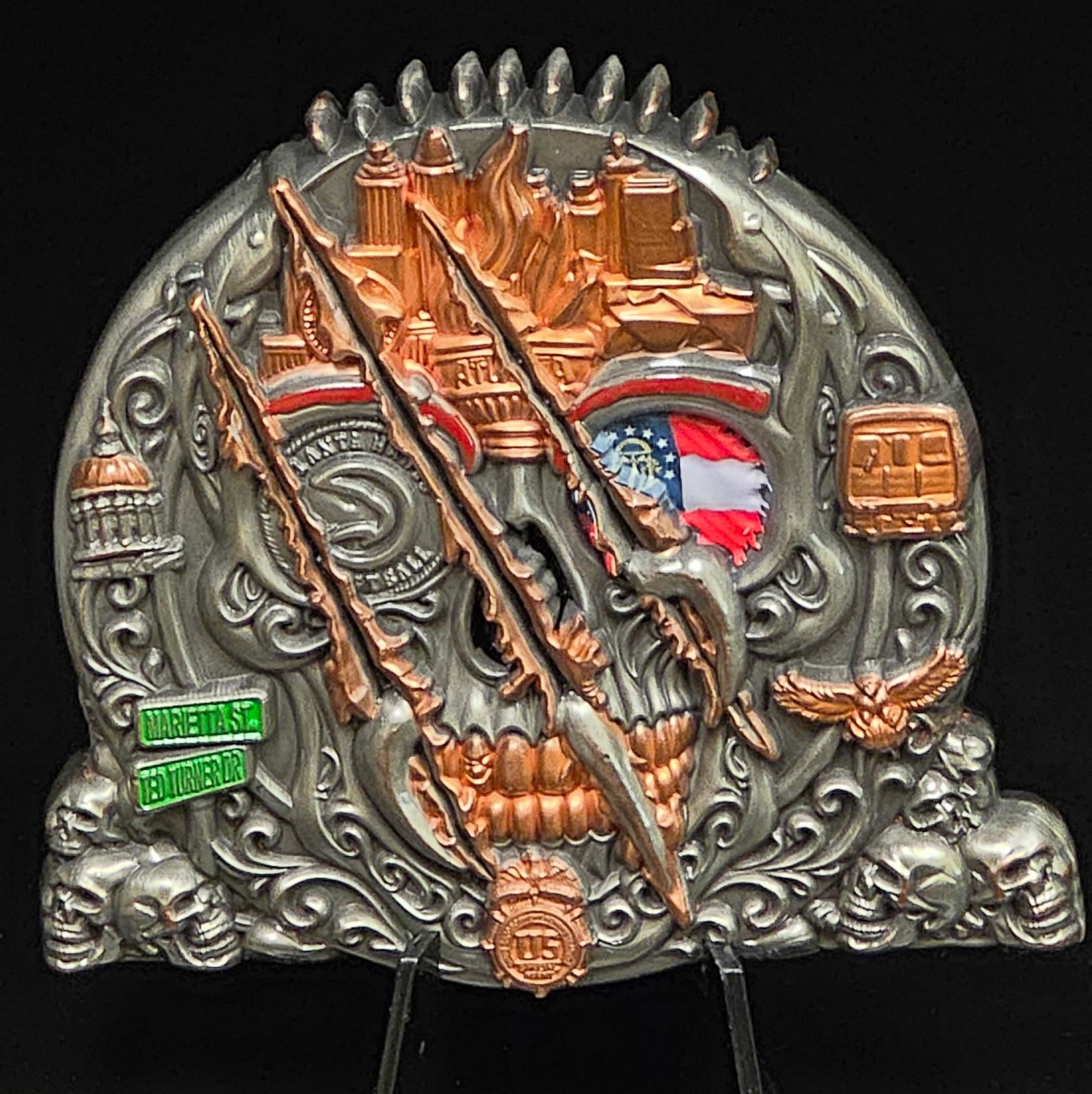 💥LIMITED SERIALIZED💥ATLANTA DEA HAWKS Challenge Coin💥HUGE 3 💥LIMITED SERIALIZED💥ATLANTA DEA HAWKS Challenge Coin💥HUGE 3