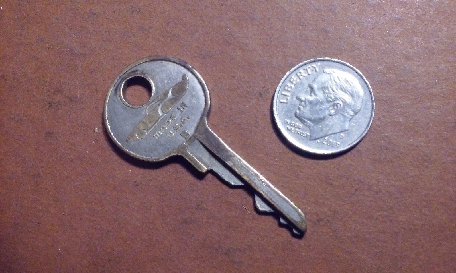 Vintage Lincoln Mercury Automobile Key Possibly Trunk Key c-1960's Vintage Lincoln Mercury Automobile Key Possibly Trunk Key c-1960's