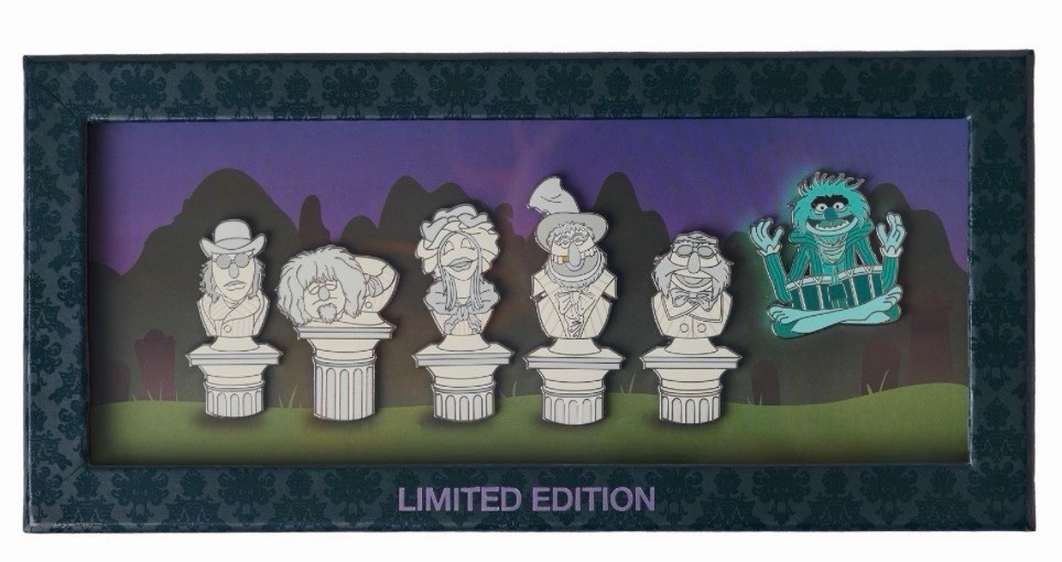 2026 WDI MOG Muppet Haunted Mansion 5th Anniversary Animal Bust Pin Set LE 750 2026 WDI MOG Muppet Haunted Mansion 5th Anniversary Animal Bust Pin Set LE 750