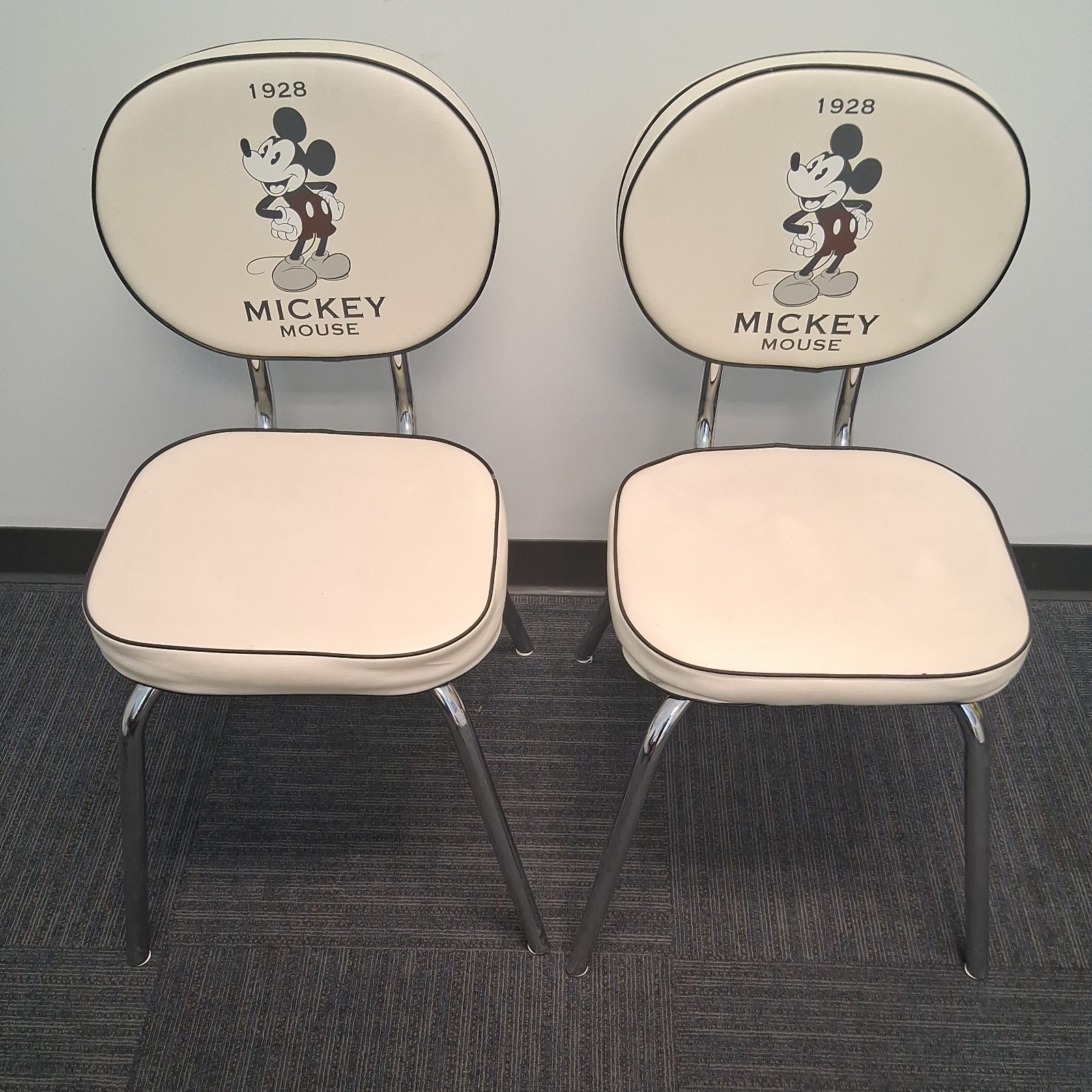 2 VERY RARE Mickey Mouse DISNEY DECOR Retro Chairs Disneyana Collectible VINTAGE 2 VERY RARE Mickey Mouse DISNEY DECOR Retro Chairs Disneyana Collectible VINTAGE