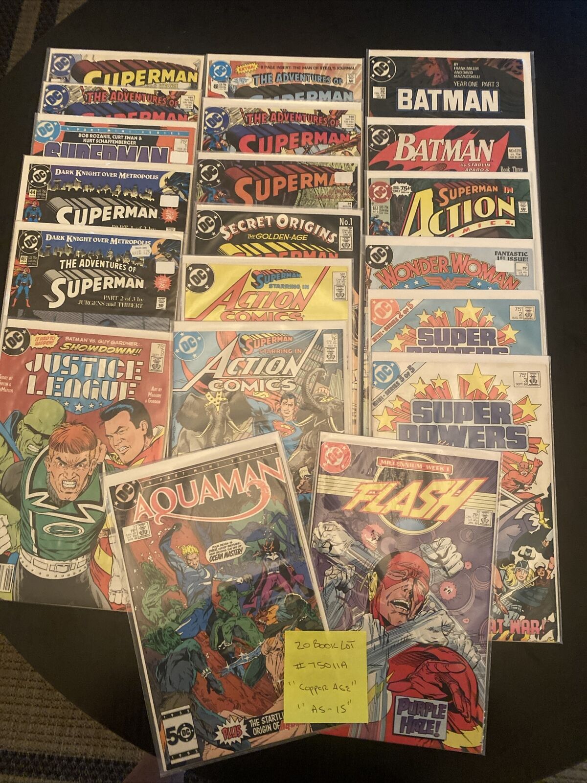 DC Comics Vintage 75c / 20 Book Lot. Various Titles. **Copper Age** Lot# 75011A