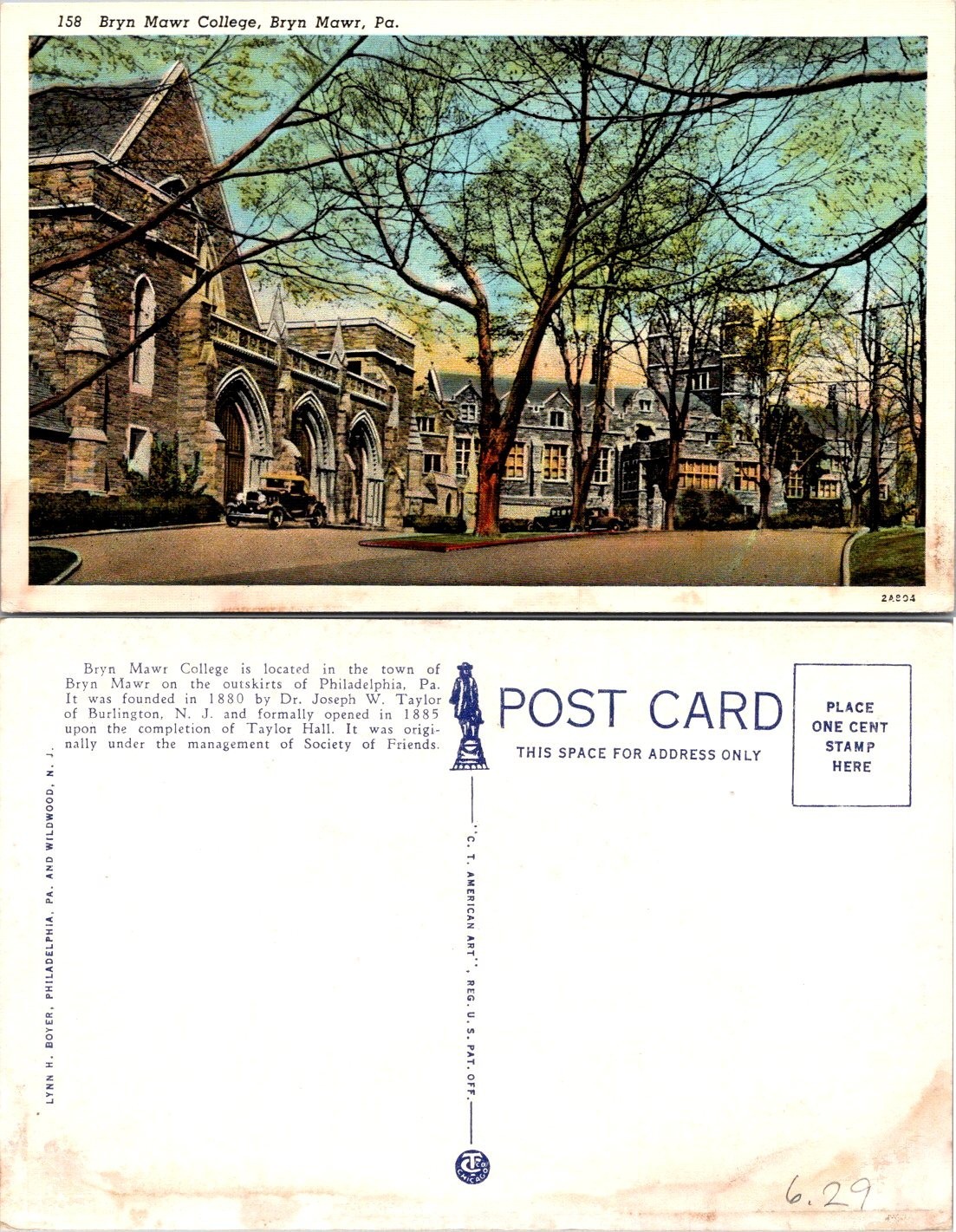 Bryn Mawr, PA Bryn Mawr College Buildings Postcard 70670