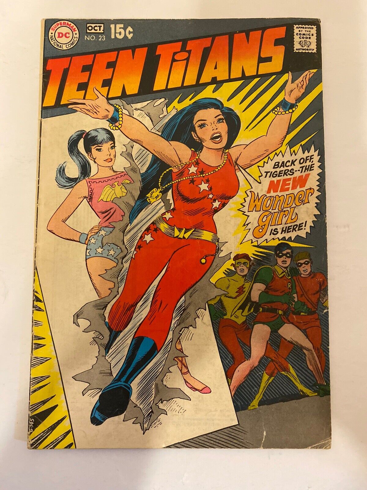 TEEN TITANS #23- Silver Age DC, NEW WONDER GIRL costume
