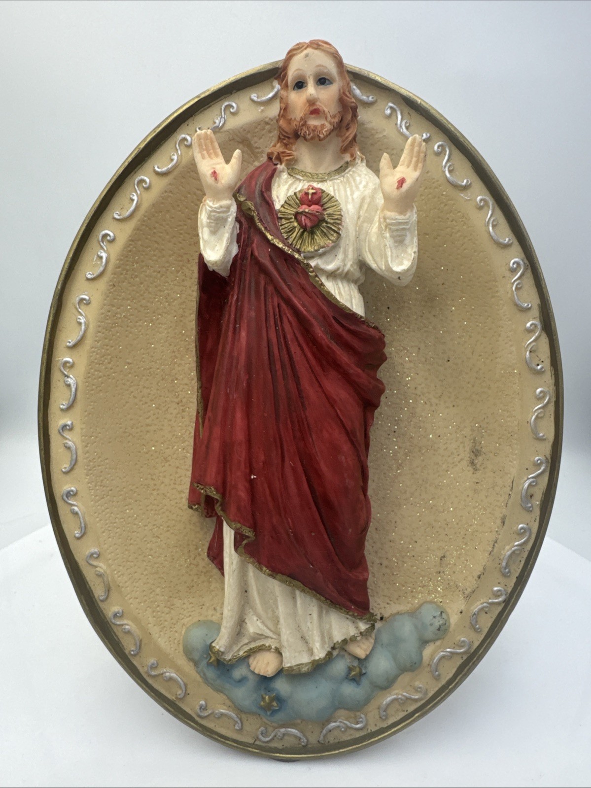 Vintage Suanti Jesus Christ Desktop Sculpture Statue Figure Religious Vintage Suanti Jesus Christ Desktop Sculpture Statue Figure Religious