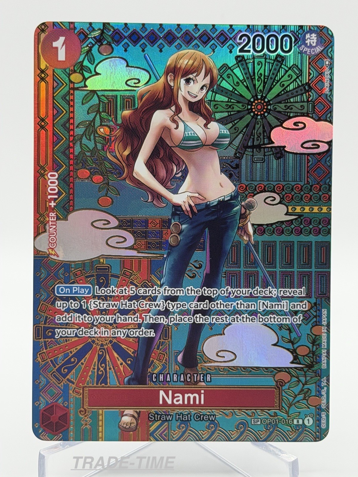 NAMI OP01-016 SPECIAL SP ALTERNATIVE ALT ART NEAR MINT ENG