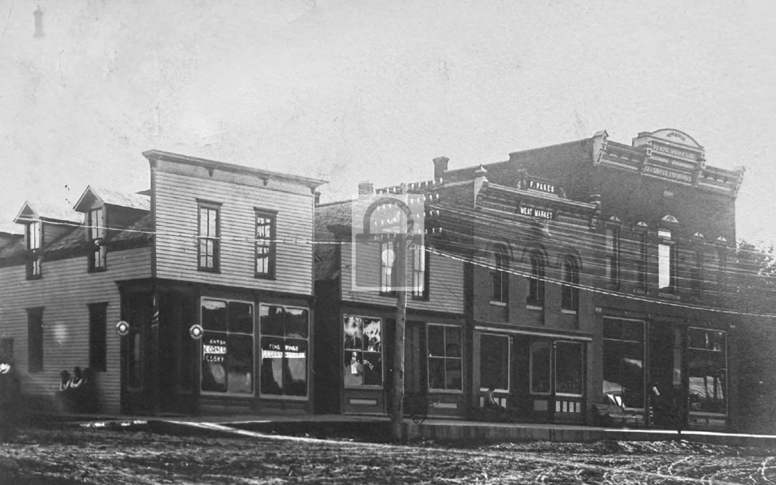 Street View Meat Market Howells Nebraska NE - Reprint