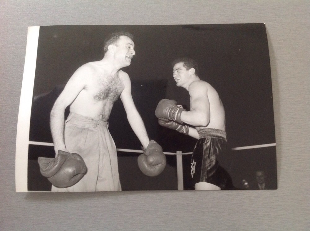 FERNAND RAYNAUD and HALIMI (boxer) - Original Press Photo 13x18bm