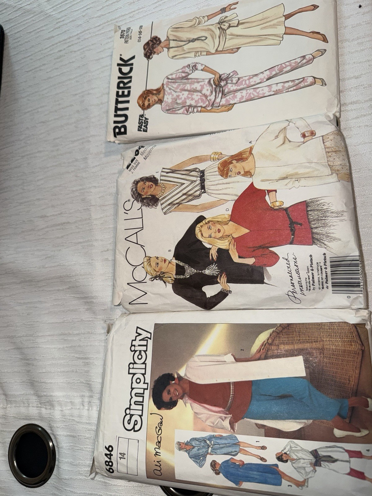 Lot Of 3 Vintage Sewing Patterns Lot Of 3 Vintage Sewing Patterns