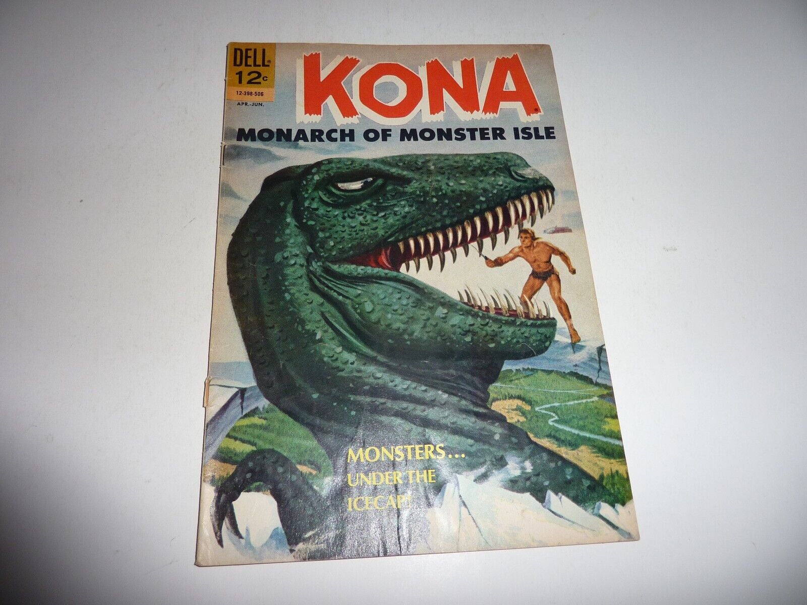 KONA MONARCH OF MONSTER ISLE #14 Dell Comics 1965 Dinosaurs VG/FN 5.0 Silver Age