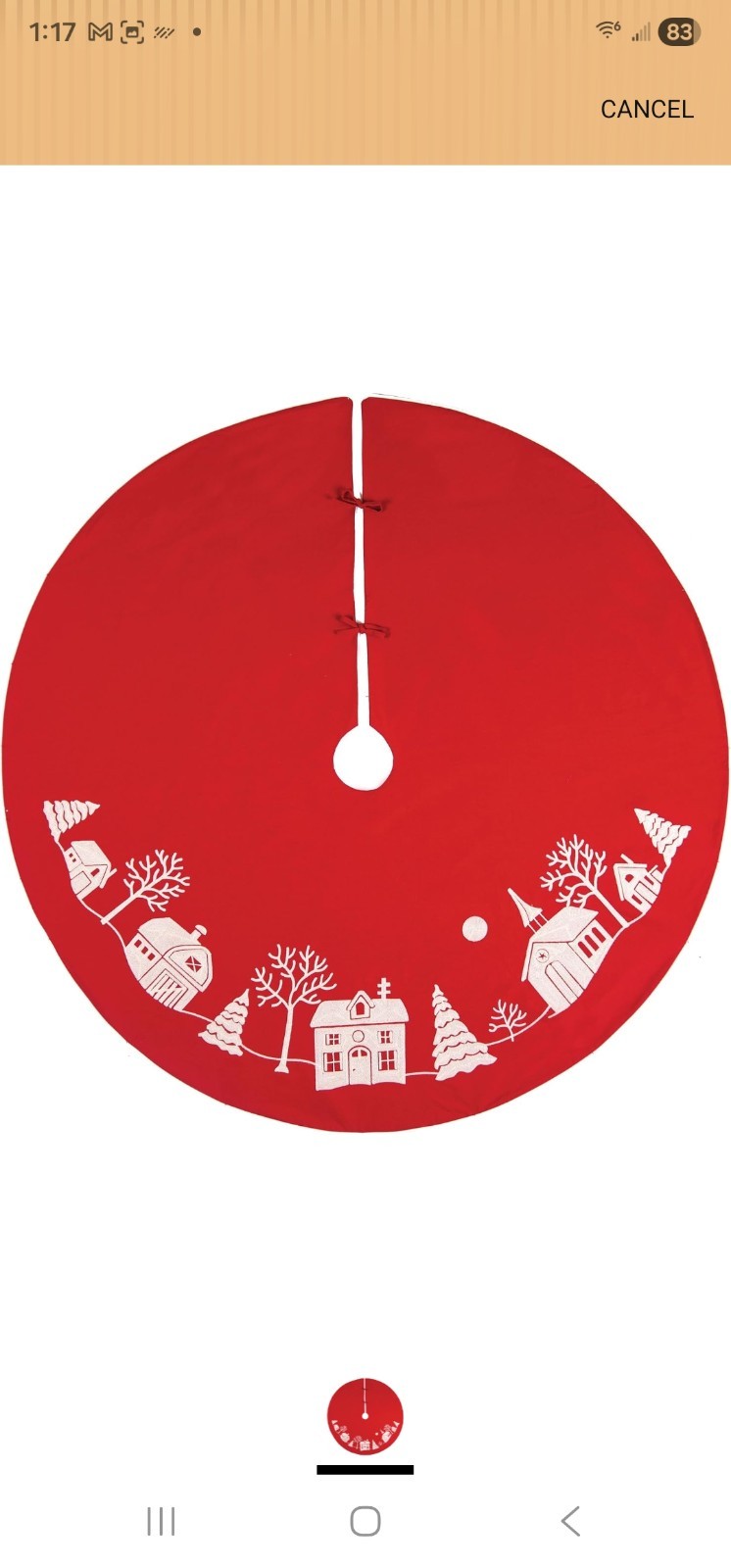 C&F Christmas Tree Skirt Red , 54\ C&F Christmas Tree Skirt Red , 54\