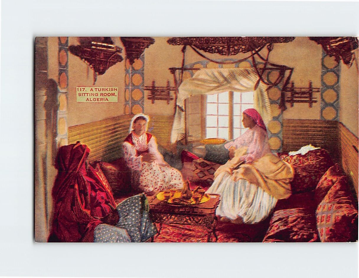 Postcard A Turkish Sitting Room Algeria