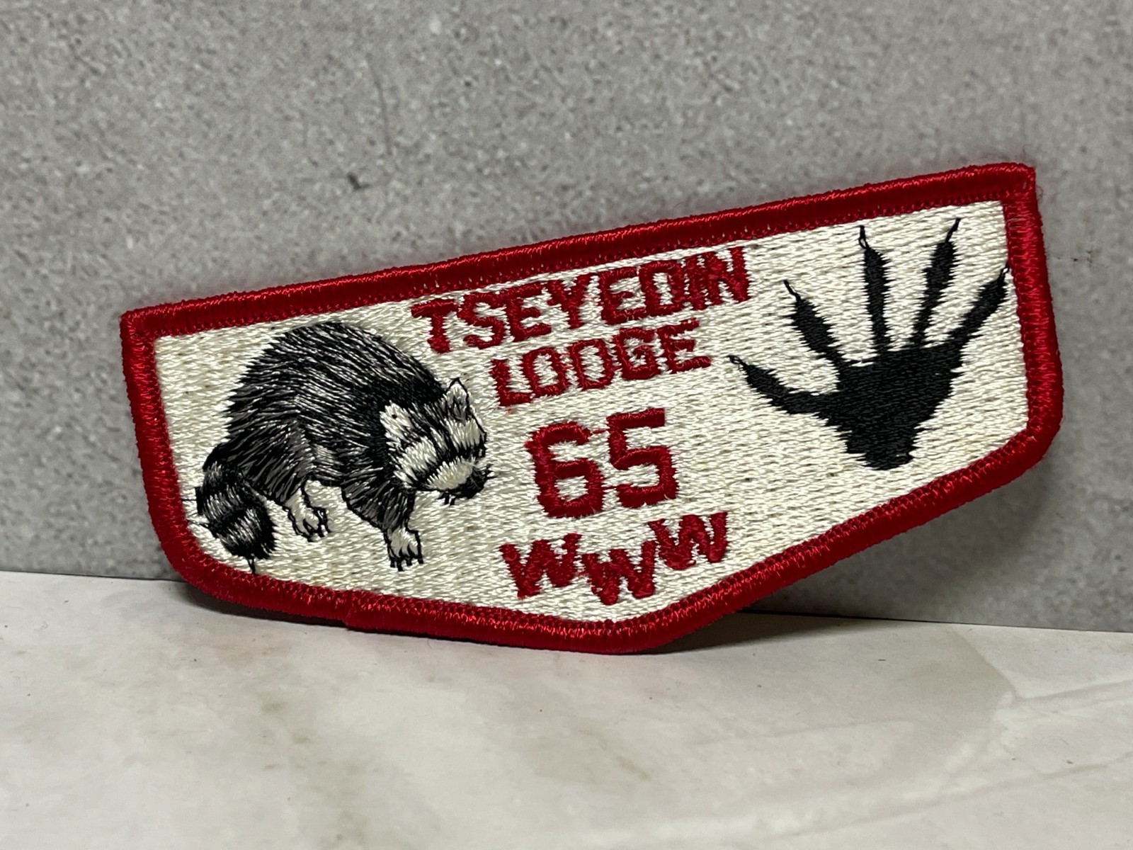 BSA Order of the Arrow OA Lodge Flap Patch - Tseyedin Lodge 65 BSA Order of the Arrow OA Lodge Flap Patch - Tseyedin Lodge 65