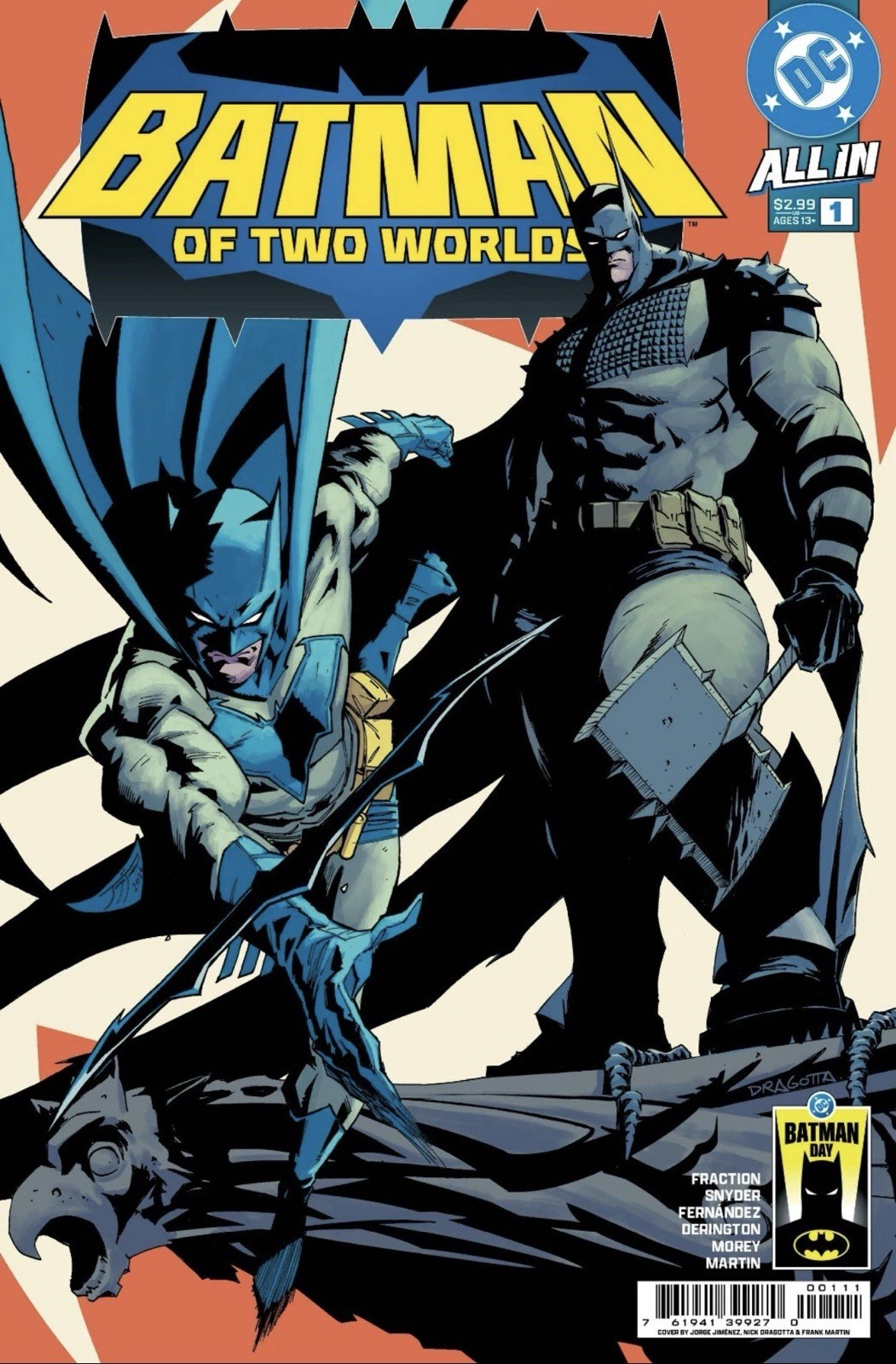 Batman Of Two Worlds #1 Batman Day 2026 Nick Dragotta PRESALE 9/19/26