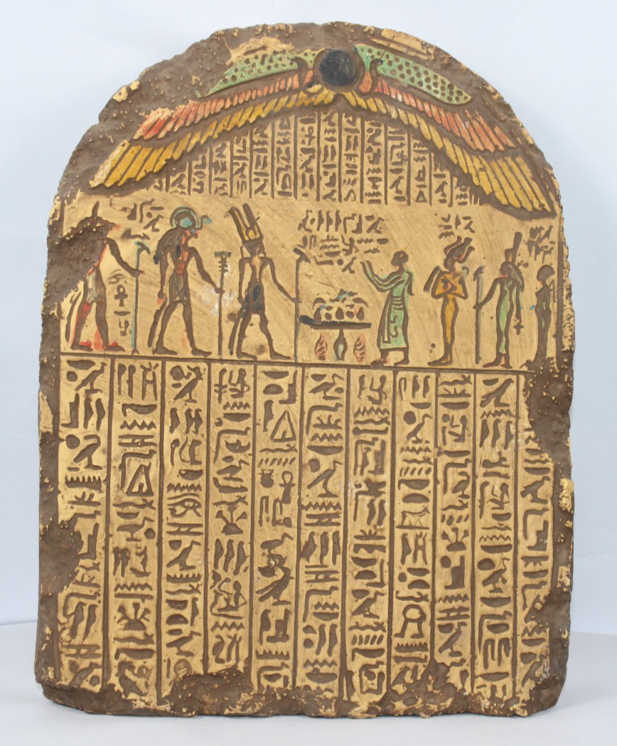 RARE ANCIENT EGYPTIAN ANTIQUE BOOK OF DEAD Stella Stela Egypt History (00)