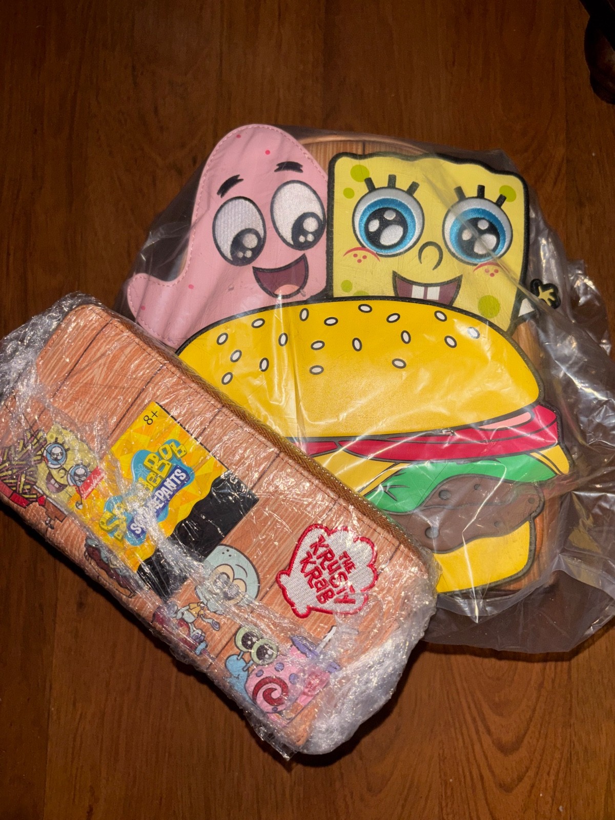 Loungefly x Nickelodeon SpongeBob Krabby Patty Group Mini Backpack w/ WalletNWT Loungefly x Nickelodeon SpongeBob Krabby Patty Group Mini Backpack w/ WalletNWT