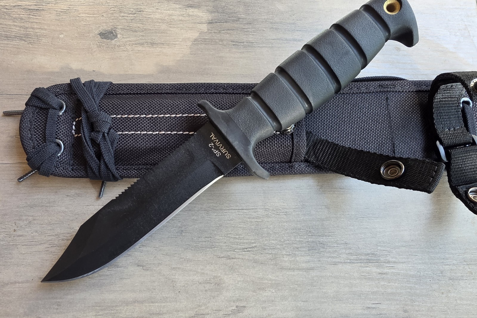 Ontario Knife Company Spec Plus SP2 - Survival Knife & Sheath Made in USA NEW