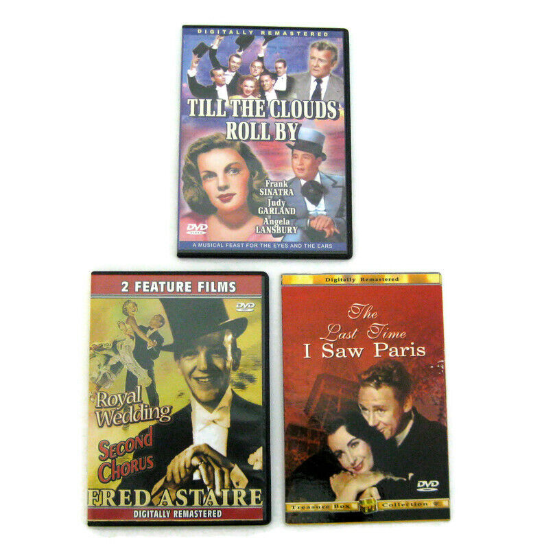 Vintage DVDs (4 Movies) Frank Sinatra Judy Garland Fred Astaire Elizabeth Taylor