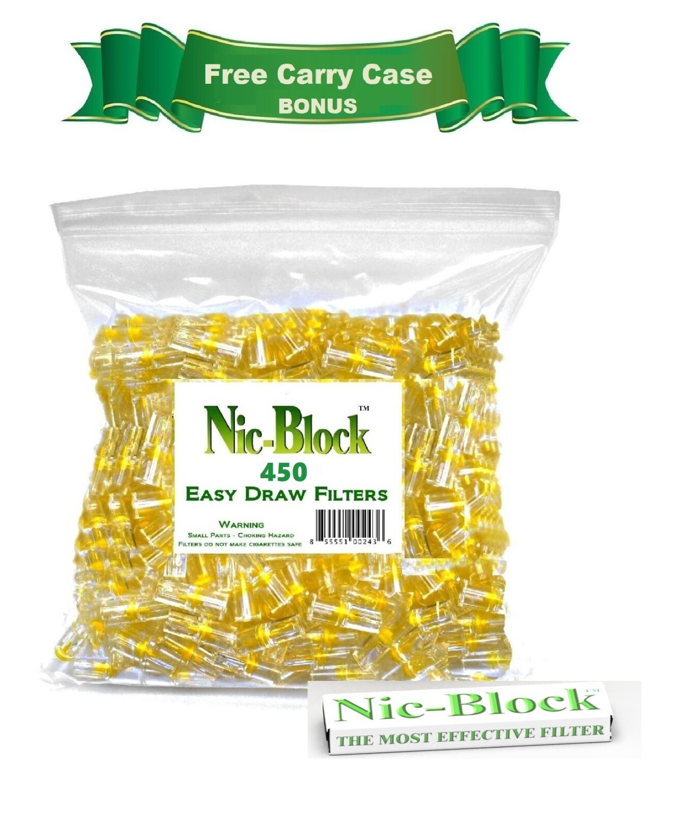NIC-BLOCK Cigarette Filters Bulk Economy 450 Reusable FILTERS TIPS FREE CASE NIC-BLOCK Cigarette Filters Bulk Economy 450 Reusable FILTERS TIPS FREE CASE