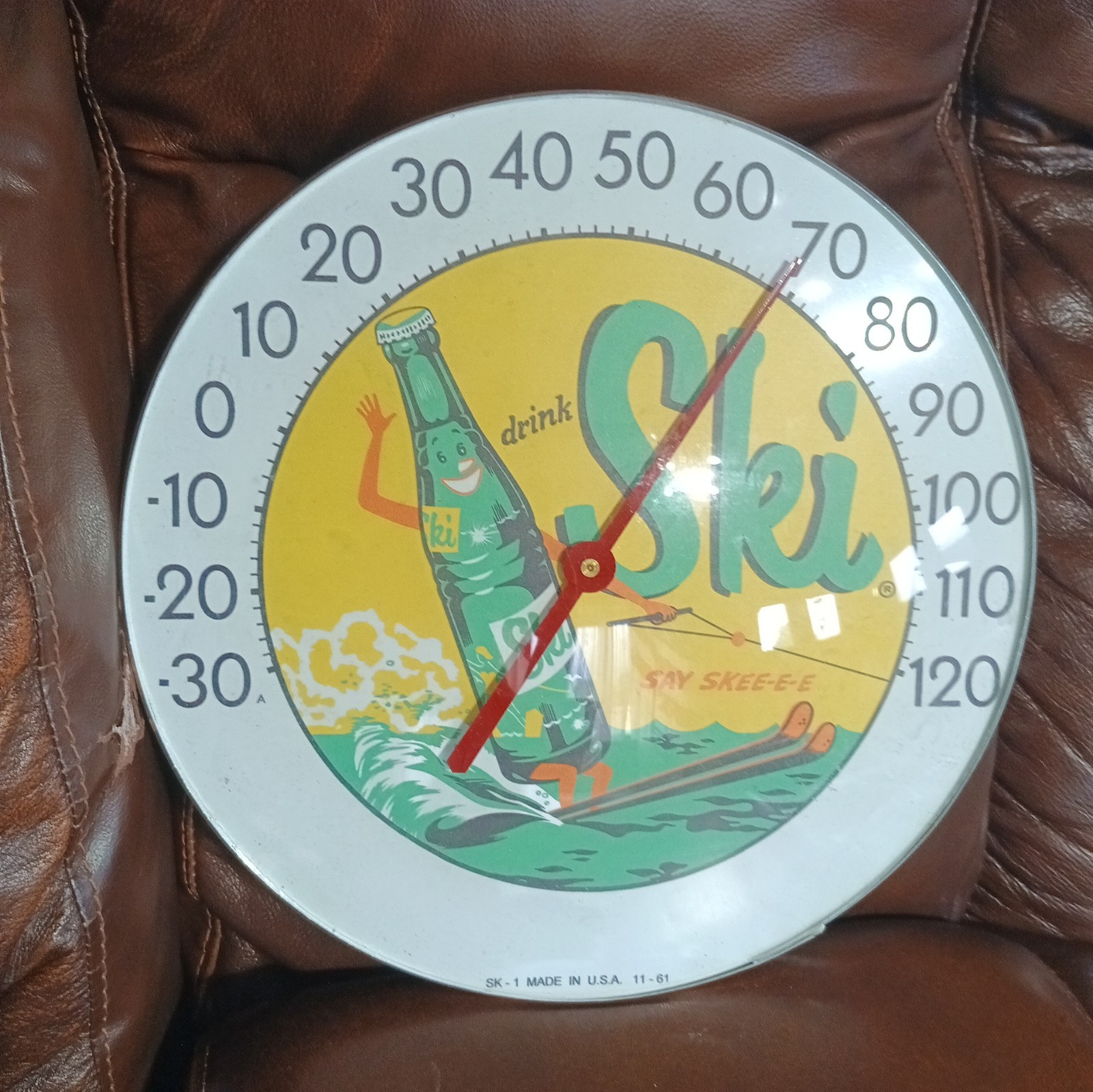 1961 Ski Soda Thermometer NOS 1961 Ski Soda Thermometer NOS