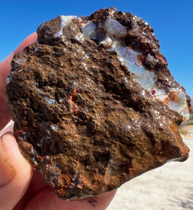 Australian Boulder Opal Rough 569ct Queensland Natural Untreated Lapidary Stone