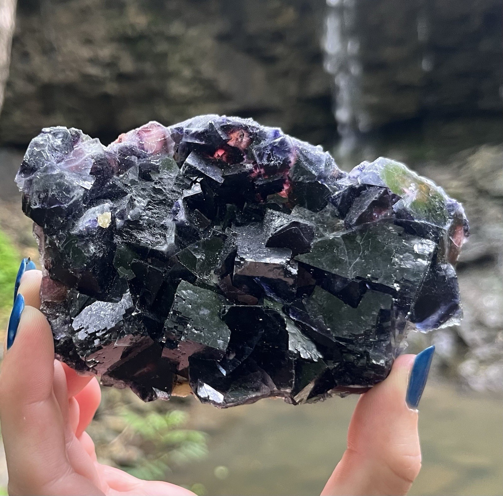 Red phantom Inner Mongolian Fluorite Specimen 388 Grams Red phantom Inner Mongolian Fluorite Specimen 388 Grams