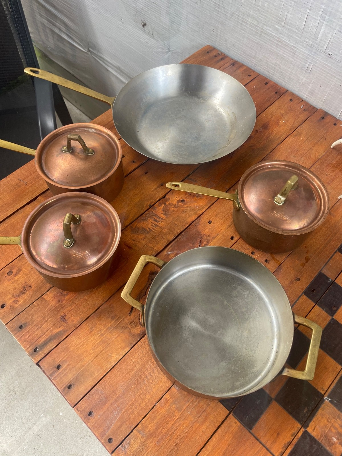 1776-1976 Paul Revere Copper Pan Set 5 set (2 are limited edition) 1776-1976 Paul Revere Copper Pan Set 5 set (2 are limited edition)