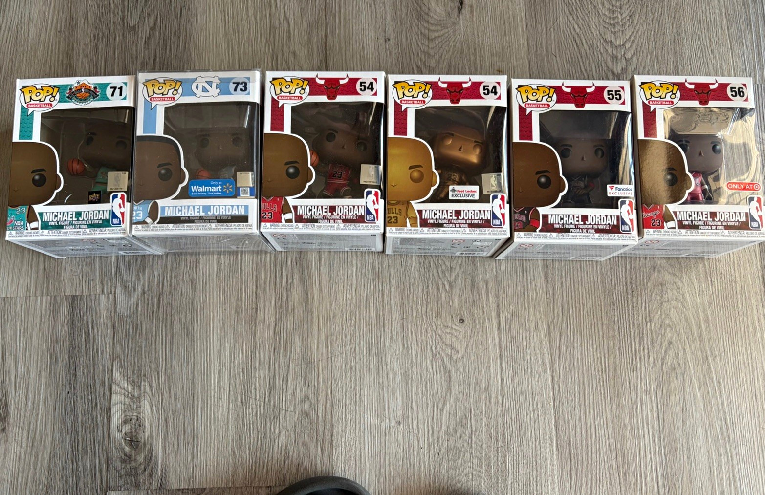 Funko Pop NBA Michael Jordan Vinyl Figures Lot of 6