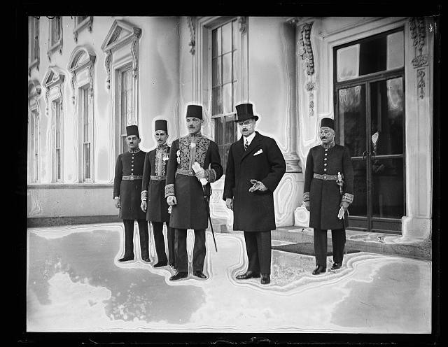 Washington D.C. White House Visitors 1924 Men in Formal Dress Uniforms