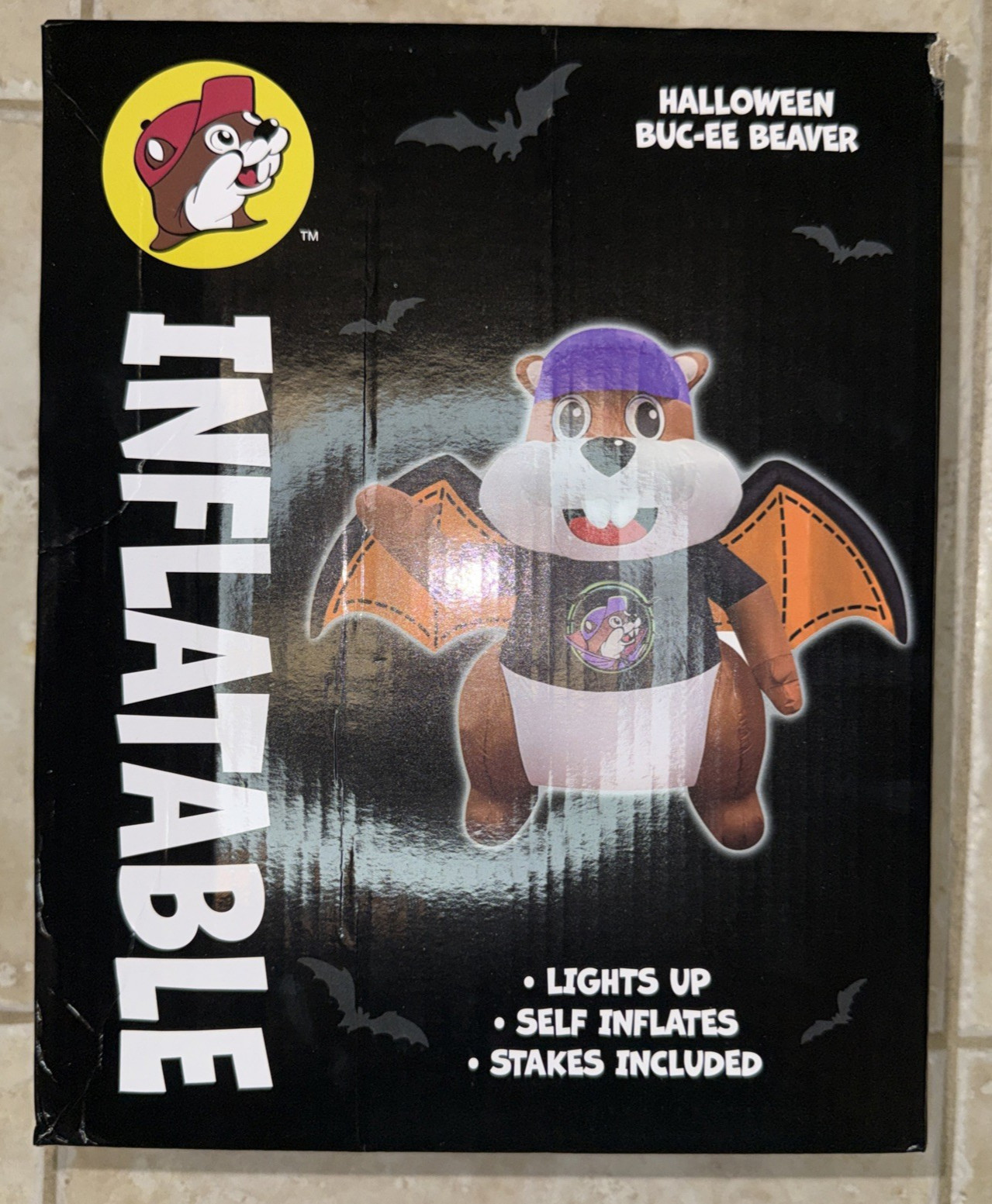 Buc-ee's Halloween Bat Beaver Mascot 6' Ft Inflatable Halloween Lighted NEW NIB Buc-ee's Halloween Bat Beaver Mascot 6' Ft Inflatable Halloween Lighted NEW NIB