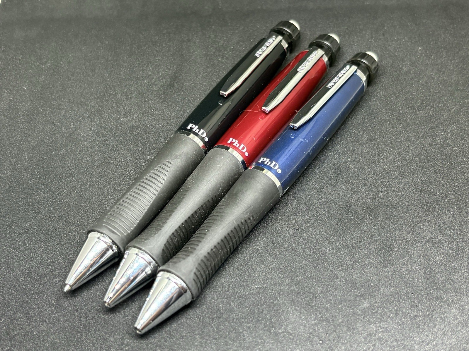 Vintage PaperMate Phd Red Black Blue Mechanical Pencil Made in Japan - LOT OF 3 Vintage PaperMate Phd Red Black Blue Mechanical Pencil Made in Japan - LOT OF 3