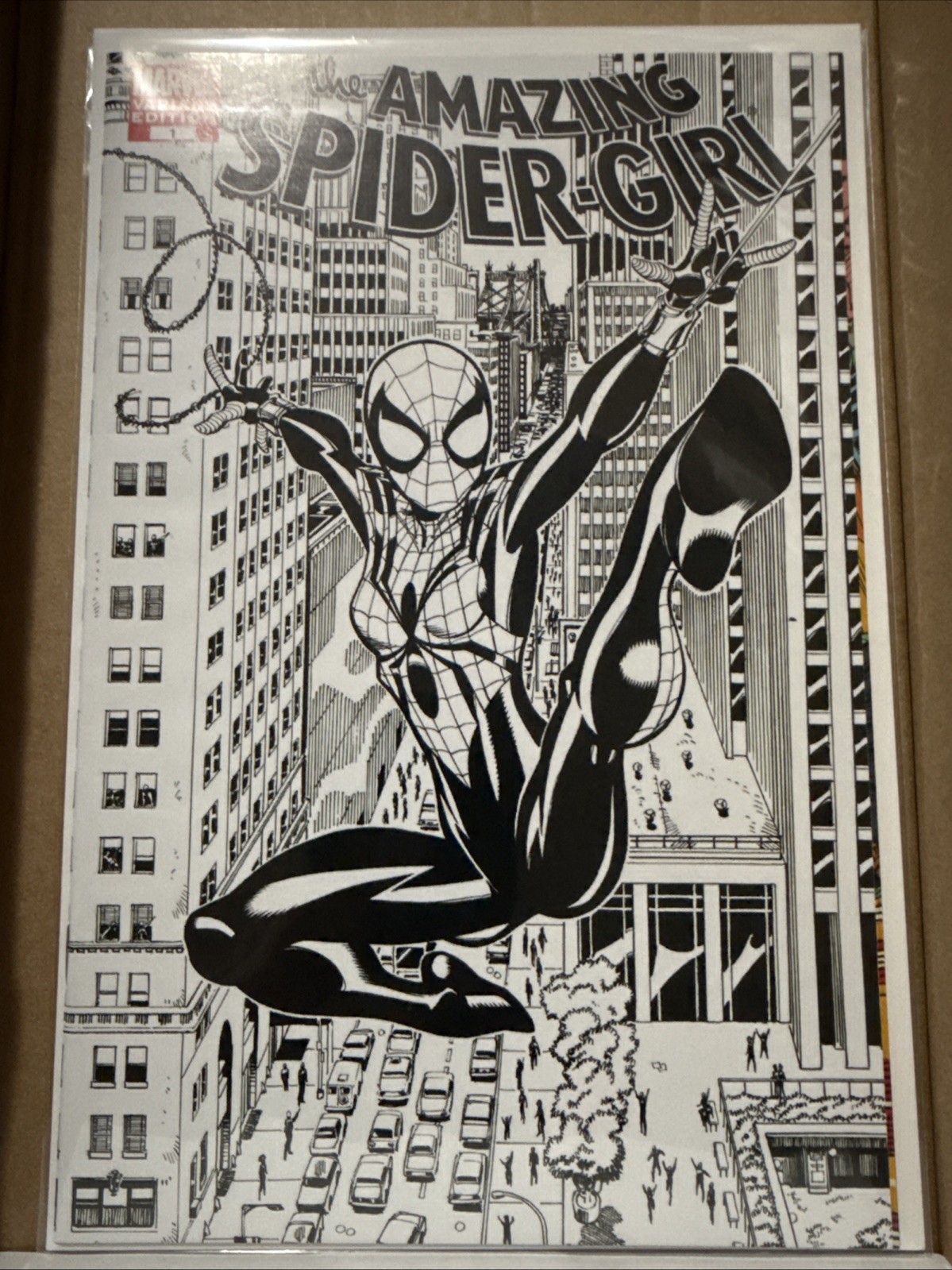 The Amazing Spider-Girl #1 Ron Frenz 1 In 25 Sketch Cover Unread NM/M Condition