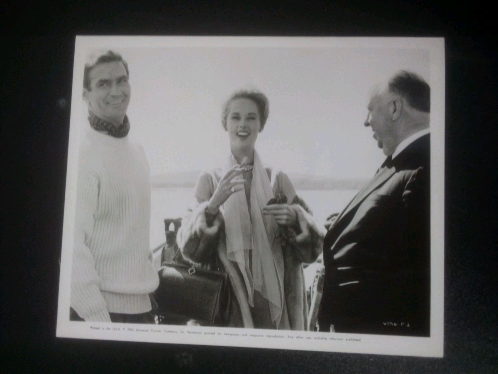 1963 Alfred Hitchcock Press Release Photo 1963 Alfred Hitchcock Press Release Photo