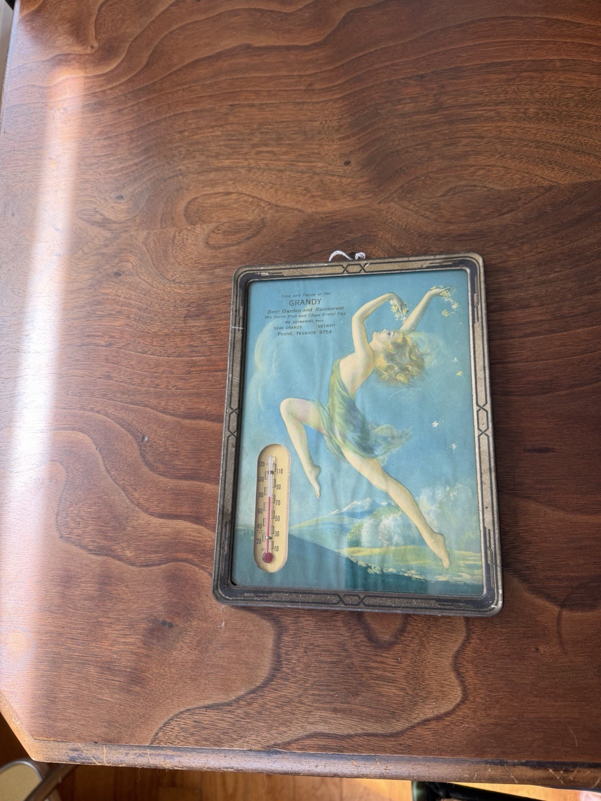 VTG IRENE PATTEN 1935 SPRINGTIME MAIDEN PIN UP PRINT THERMOMETER CALENDAR VTG IRENE PATTEN 1935 SPRINGTIME MAIDEN PIN UP PRINT THERMOMETER CALENDAR