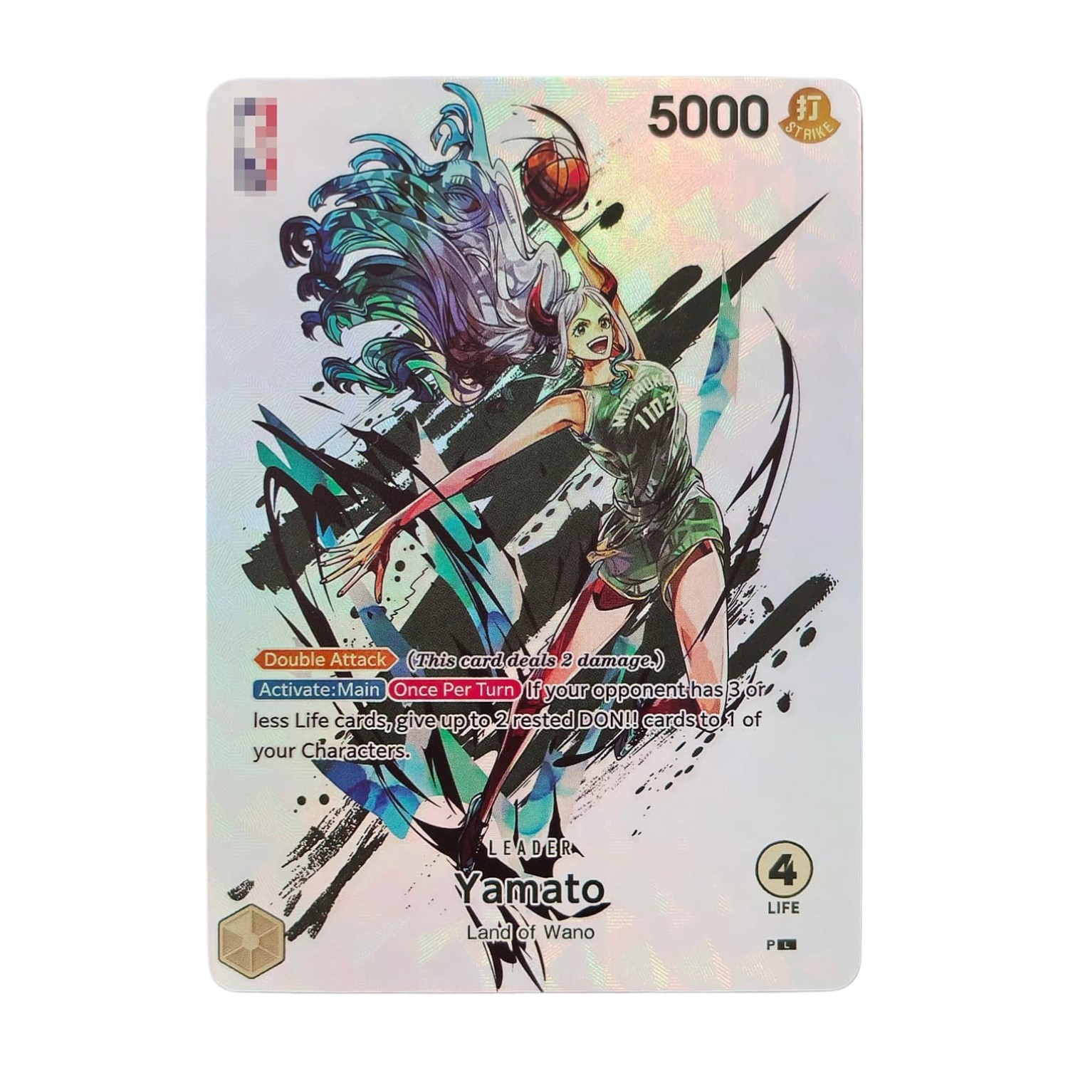 One Piece Yamato Leader Card English Version Holographic Foil - HZW - Yamato