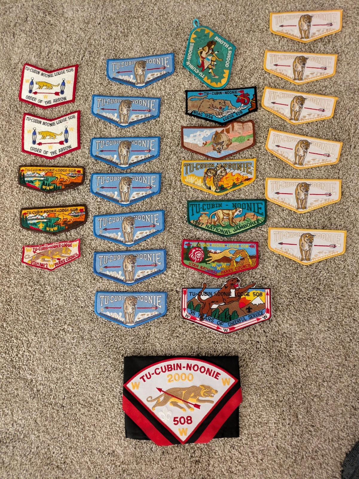 LABOR DAY SALE BSA 25 patches Tu-Cubin Noonie + a neckerchief. 12 unique LABOR DAY SALE BSA 25 patches Tu-Cubin Noonie + a neckerchief. 12 unique