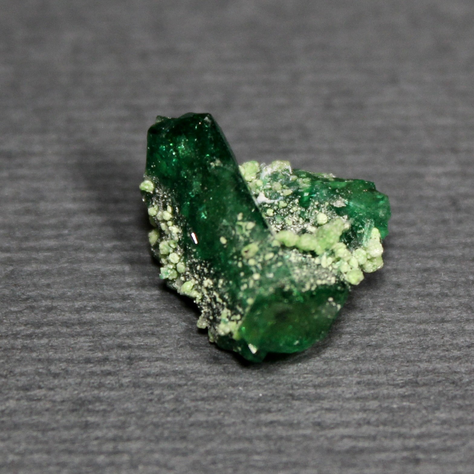 CHROME VESUVIANITE.  The rarest of colors  Jeffrey Mine, Quebec. #5222