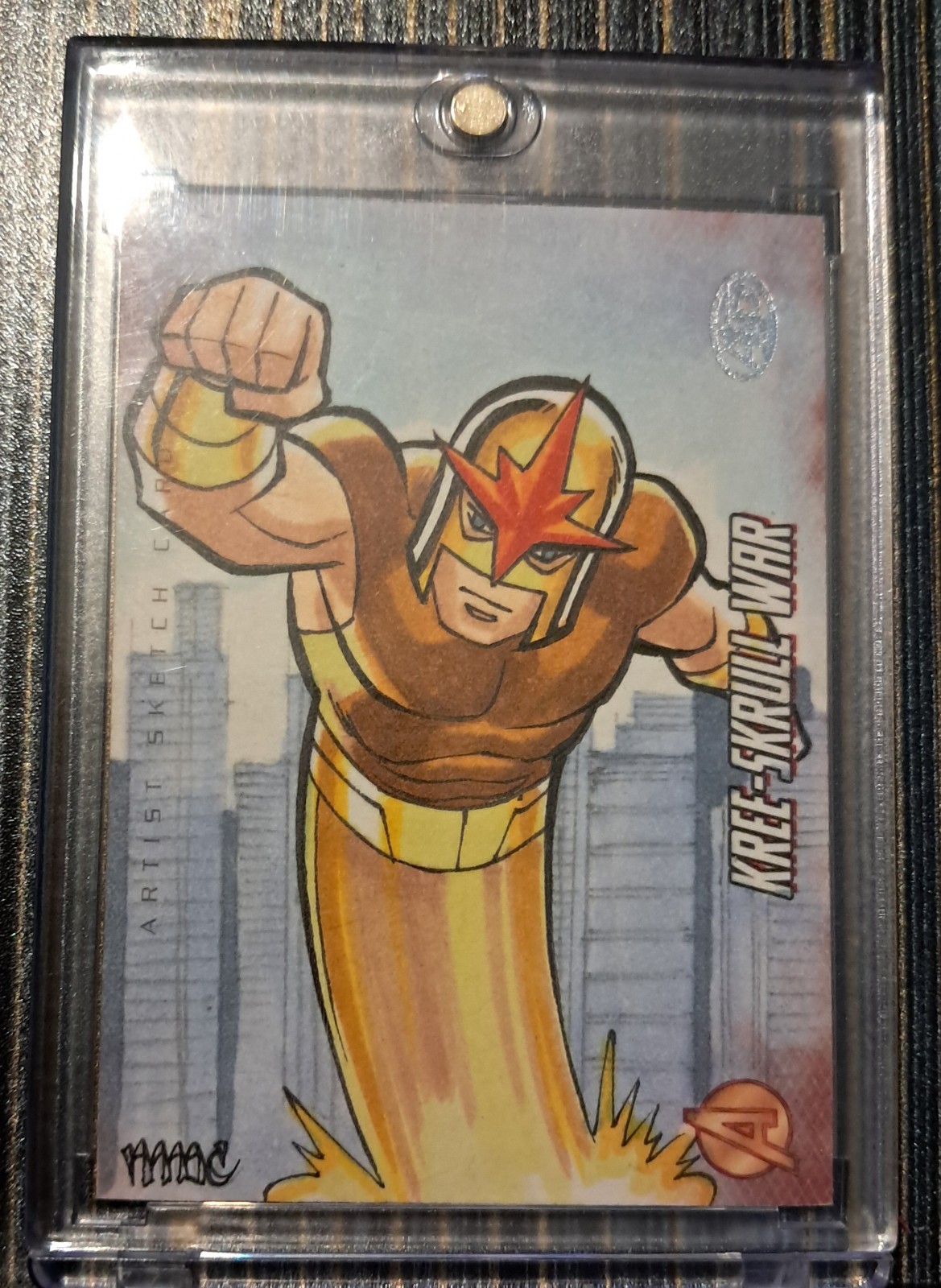 Nova 2011 Upper Deck Marvel Kree-Skrull War Original Sketch Card 1/1 AP