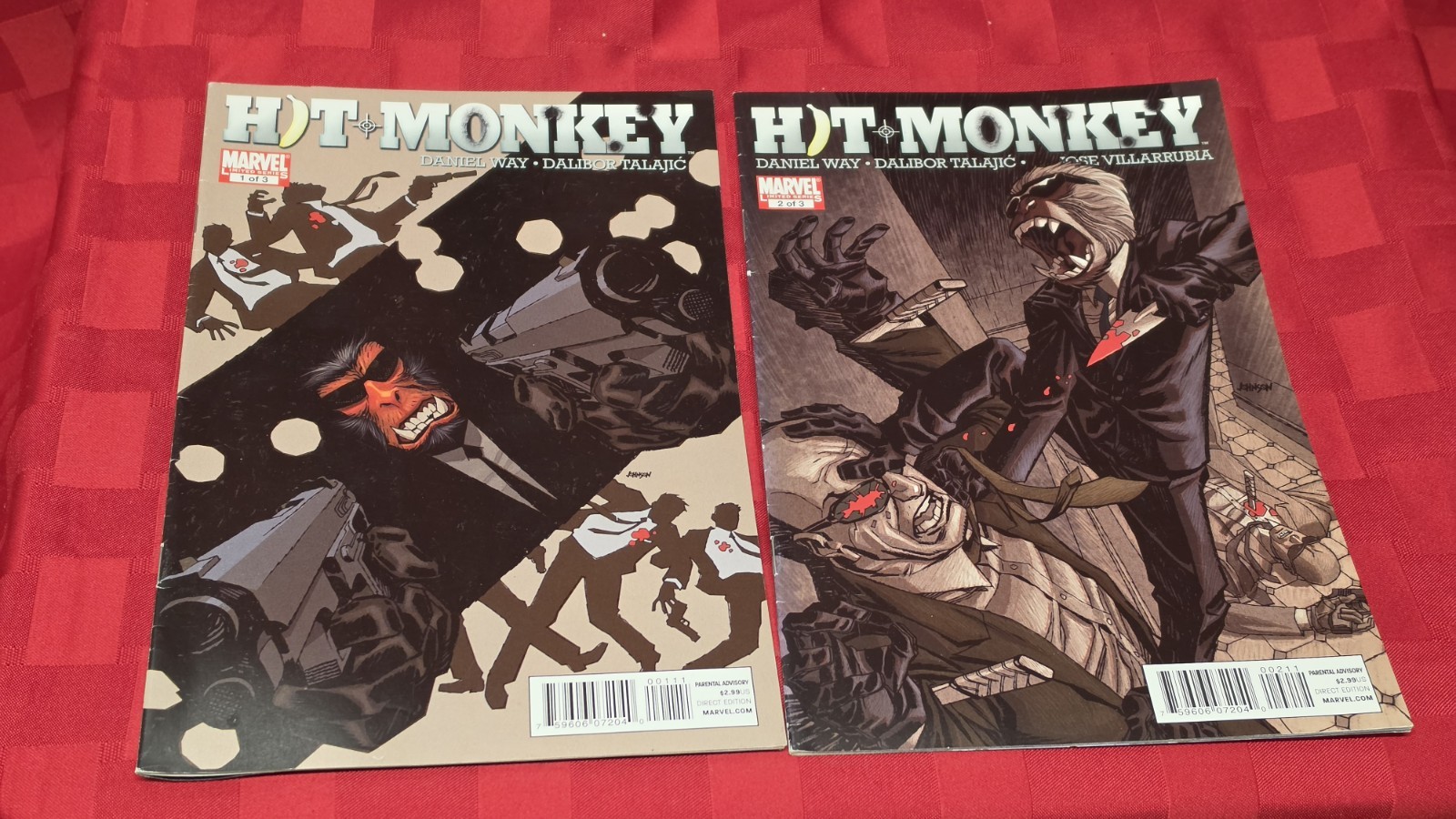 Lot Of 2 MARVEL COMIC BOOKS*HIT MONKEY*1*2*2010*Limited Series* Lot Of 2 MARVEL COMIC BOOKS*HIT MONKEY*1*2*2010*Limited Series*