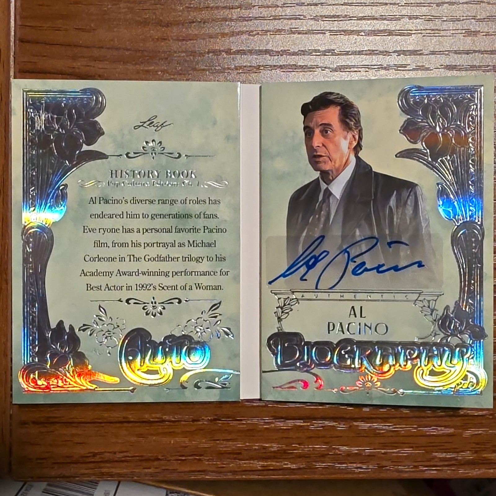 Leaf 2024 History Book Pop Culture Ch.1 Al Pacino Auto A-AP1 1/1 Leaf 2024 History Book Pop Culture Ch.1 Al Pacino Auto A-AP1 1/1
