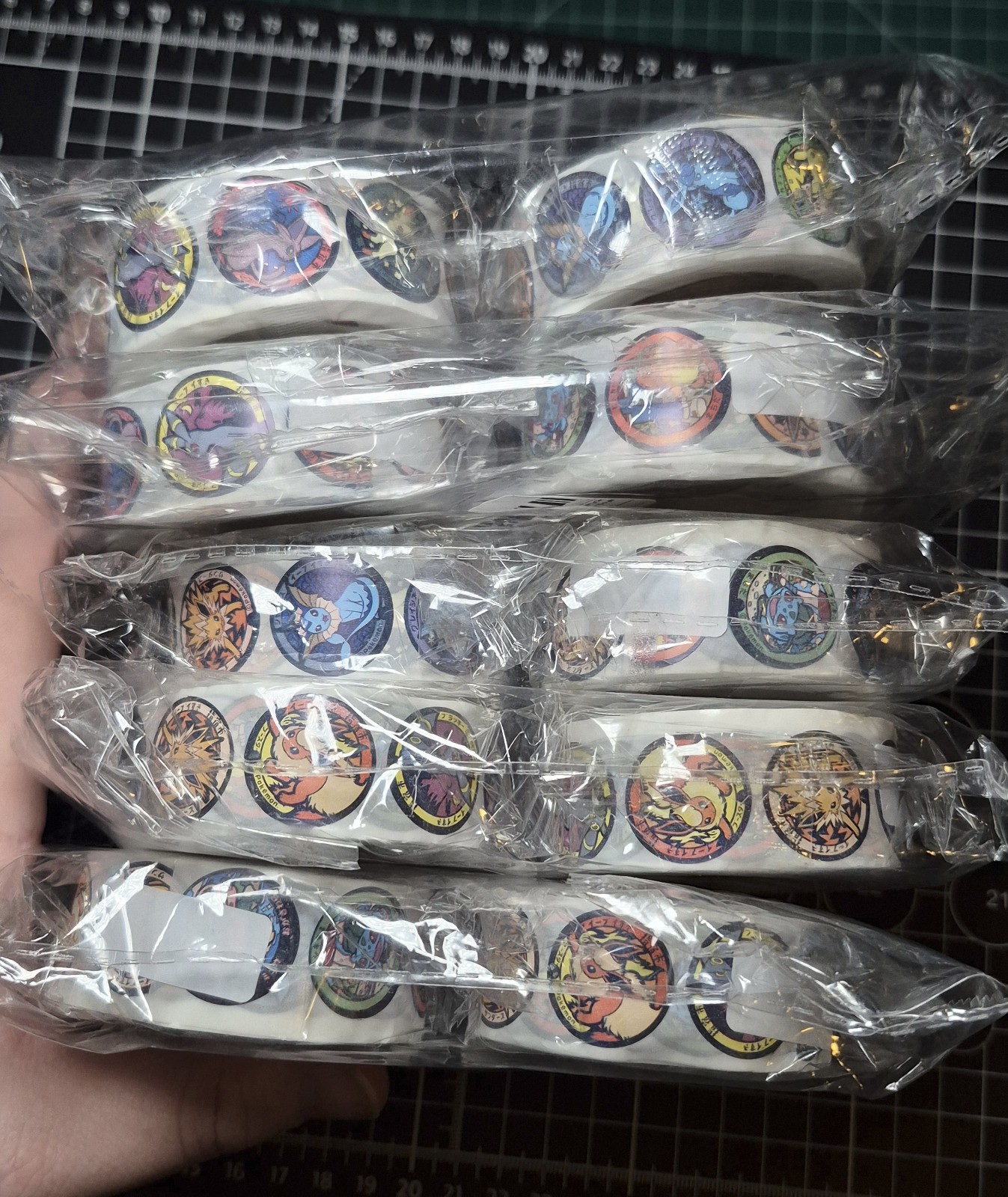 10,000 Eeveelution Pokemon Sticker Roll Mega Bundle 20 Rolls of 500 Stickers 2cm 10,000 Eeveelution Pokemon Sticker Roll Mega Bundle 20 Rolls of 500 Stickers 2cm