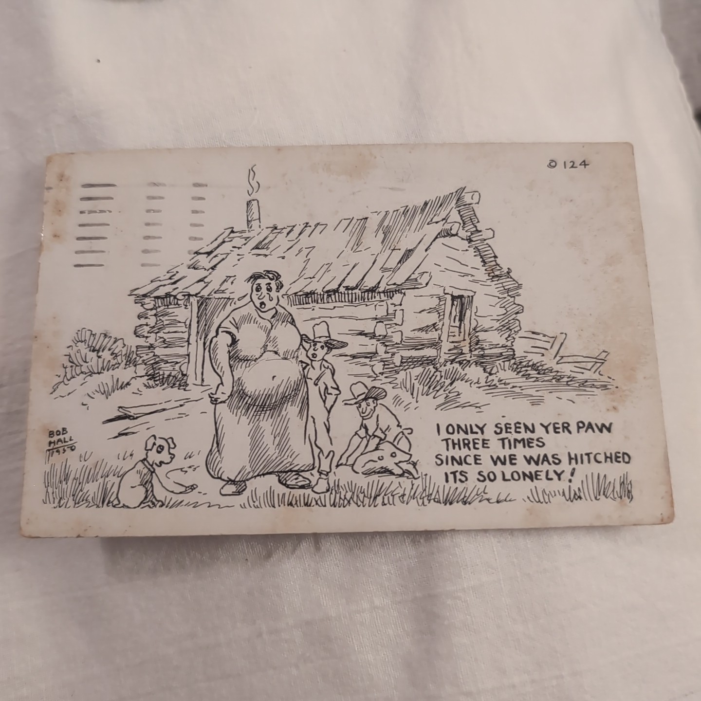 Antique Bob Hall Cartoon Post Card Antique Bob Hall Cartoon Post Card