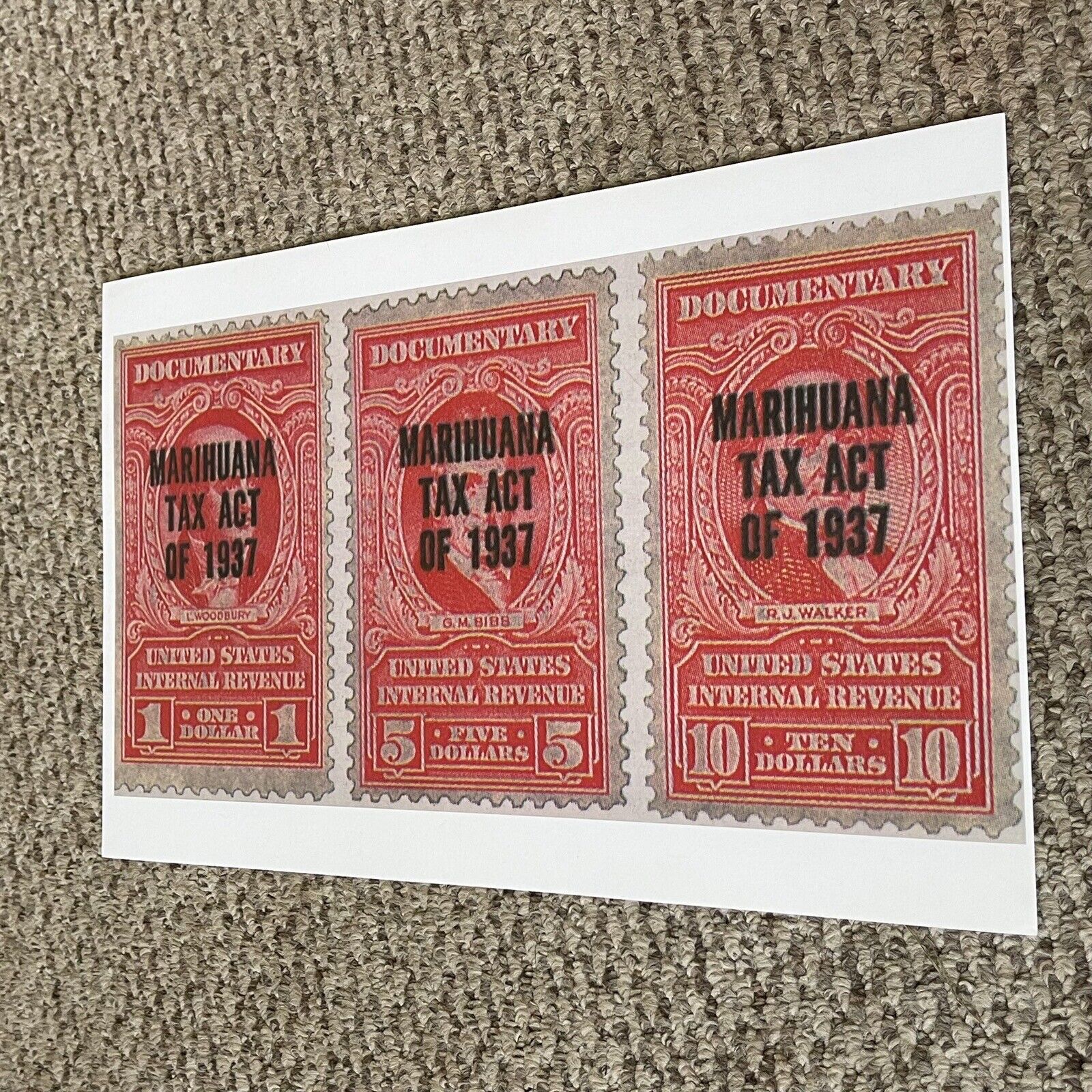 Marihuana Tax Act Of 1937 Poster 11 x 17 (272)