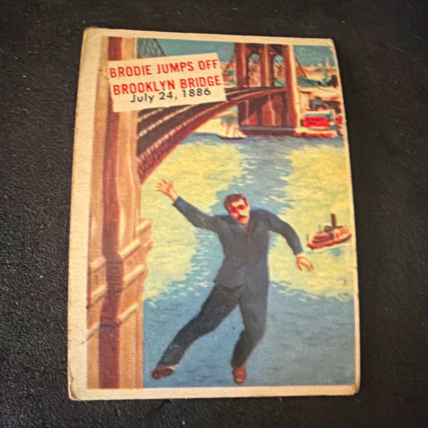 VTG 1926 E.C. Kropp Co. Scoop Non-Sport Card #145 Jumps From Brooklyn Bridge VTG 1926 E.C. Kropp Co. Scoop Non-Sport Card #145 Jumps From Brooklyn Bridge